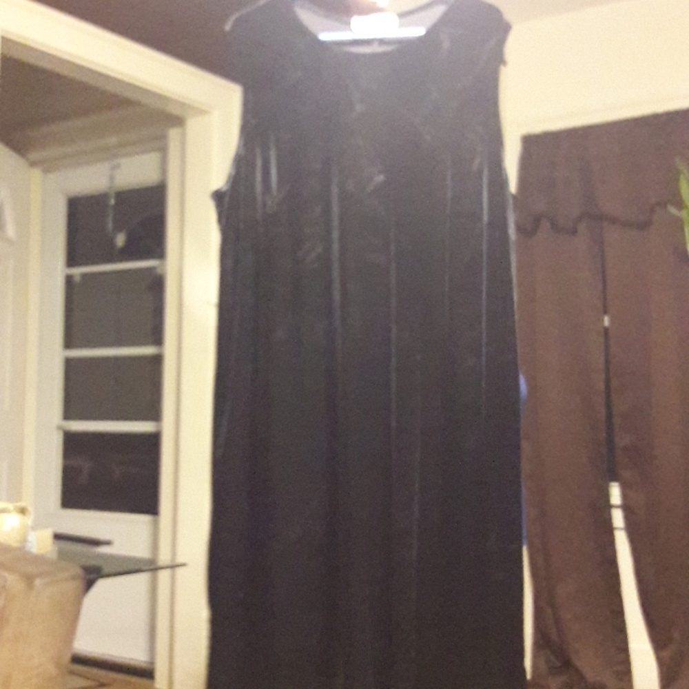 Knee length black dress